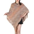 thumbnail image 1 of Women Splice Poncho With Tassels Plush Shawl Scarf Fringed Wraps Pashminas Sweater Pullover Cape Gifts For Women Sweater Tassel Hem Shawl Wrap Cloak Christmas Scarfs for Women Lightweight Cotton, 1 of 4