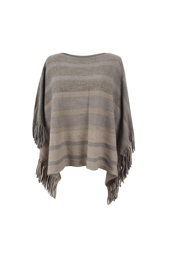 Women Splice Poncho With Tassels Shawl Scarf Fringed Wraps Sweater Pullover Cape For Women Sweater Tassel Hem Shawl Wrap Cloak Tie Back Top Scarf Silk Shawl Wrap Capes Coats for Party Shawls
