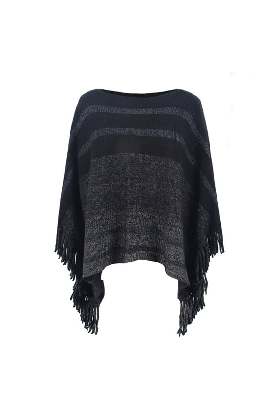 Women Splice Poncho With Tassels Shawl Scarf Fringed Wraps Sweater Pullover Cape For Women Sweater Tassel Hem Shawl Wrap Cloak Women's Scarfs Winter Formal Jackets for Women Wool Coat