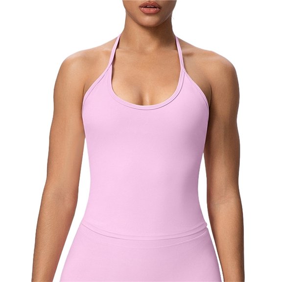 Women  Sports Bra Backless Longline Workout Crop Tank Tops Yoga Sports Bra