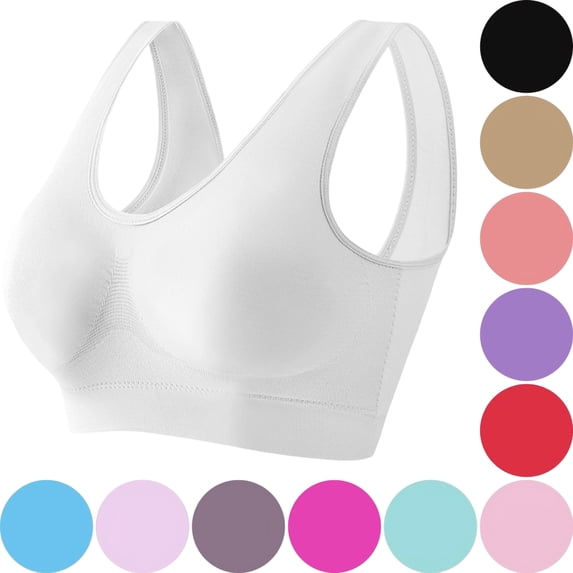 Women Sports Bra Seamless Wireless Workout Gym Running Fitness Yoga Bra