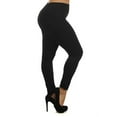 thumbnail image 1 of Women Sports Leggings with Fleece Lined Workout Running Pants, Black, Plus, 1 of 3