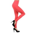 thumbnail image 1 of Women Sports Leggings with Fleece Lined Workout Running Pants, Coral, 1 of 4