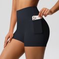 thumbnail image 1 of Women Sports Short With PocketedYoga Legging Shorts Squat Proof High Waist Fitness Tight Shorts Quick Drying Cycling Workout Gym, 1 of 7