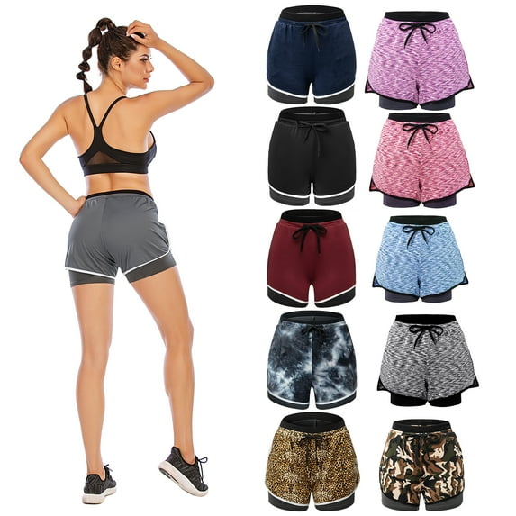 Women Sports Shorts Gym Exercise Casual Elastic Waist Shorts Summer Beach Shorts For Women Workout Closure Cotton Yoga Running Dancing