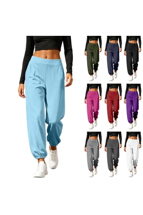 Women Sports Yoga Pants Summer High Slit Haren Pants Solid Loose Hippie Harem Wide Leg Pants Trousers
