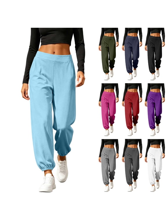 Women Sports Yoga Pants Summer High Slit Haren Pants Solid Loose Hippie Harem Wide Leg Pants Trousers