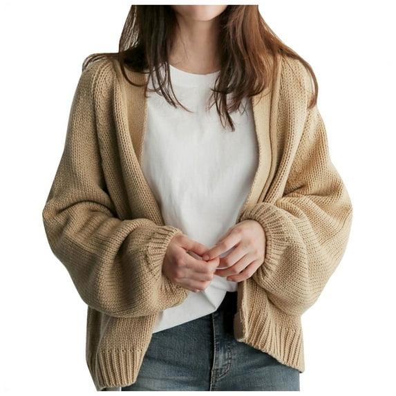 Women Spring And Autumn Foreign Trade Korean Sweater Women's Loose Casual Tops Border Sweater Cardigan