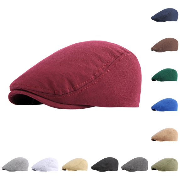 Women Spring and Autumn British Solid Color Knitted Plain Cap French Chef Hat One Size