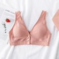 thumbnail image 1 of Women Spring and Summer Thin Cotton Front Buckle Nursing Bra, 1 of 1