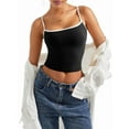 thumbnail image 1 of Women Square Neck Tank Top Summer Y2K Going Out Basic Shirt 2025, 1 of 9
