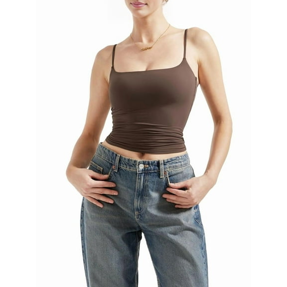 Women Square Neck Tank Top Summer Y2K Going Out Basic Shirt 2025