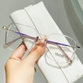 thumbnail image 1 of Women Square Oversized Purple Reading Glasses 2.00 Men Anti-Blue Light Ultra-Light Readers 2.00 Strength, 1 of 5