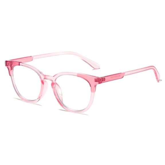 Women Square Reading Glasses 1.00 Anti-blue Light Transparent Pink Stylish Readers +1.00