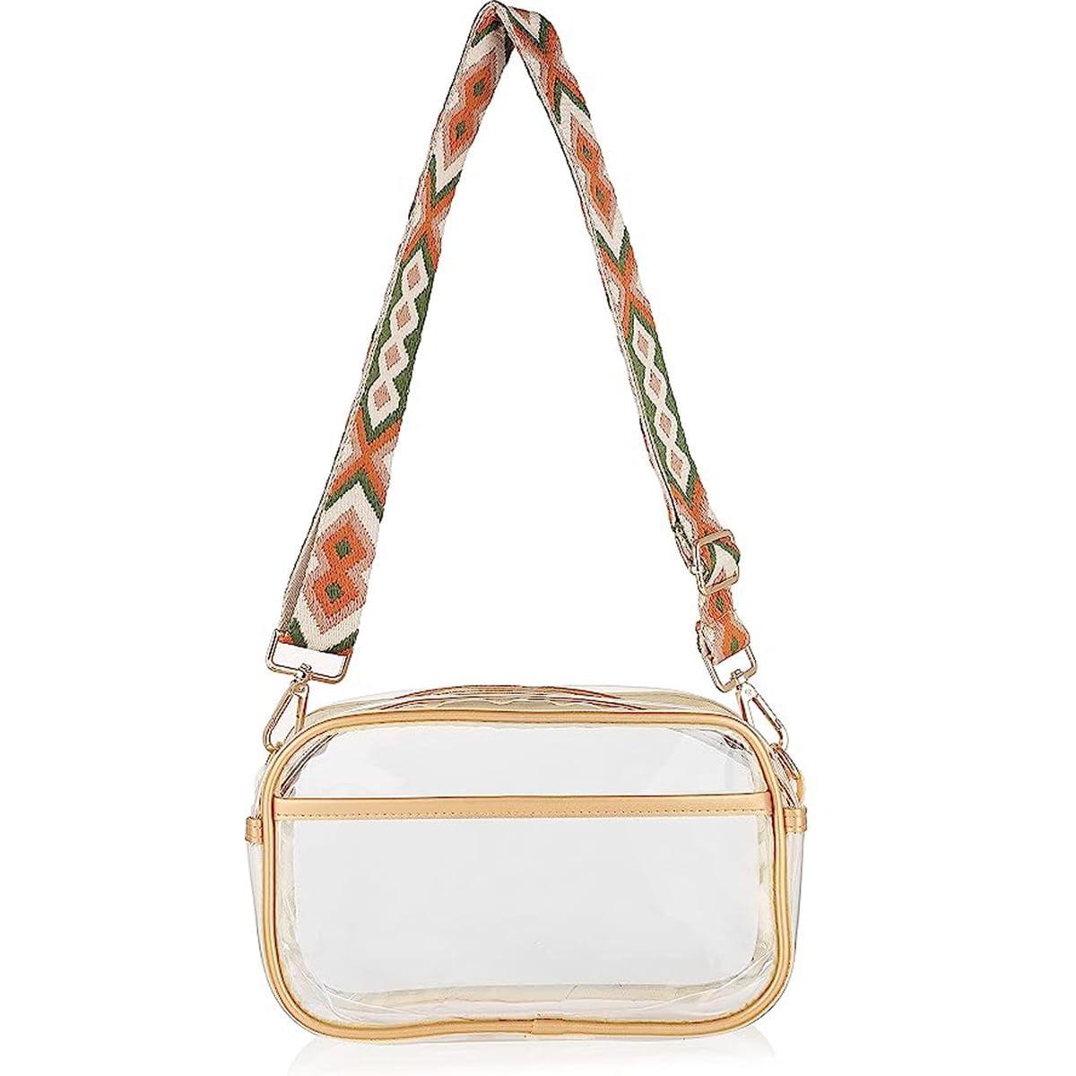 Clear Crossbody Sling Bag with Guitar Strap