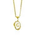 thumbnail image 1 of Women Stainless Steel A-Z Initial Necklace Alphabet 26 Letters Name Monogram Pendant Personalized Elegant Vintage Jewelry Gold G, 1 of 3