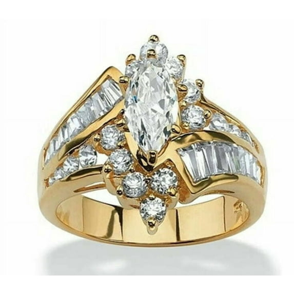 Women Stainless Steel Engagement Wedding Ring