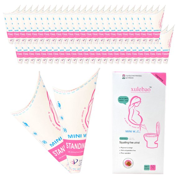 Women Standing Pee Cup Urinal 12pcs Portable Girl Urinal Funnel Women Outside Pee Cup Disposable Female Urination Device