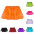 thumbnail image 1 of Women Star Sequins Mesh Pleated Skirt with LED Small Bulb Skirt Womens Plaid Skirt One Size, 1 of 9