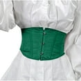 thumbnail image 1 of Women Steampunk Corset Belt Medival Elastic Waist Belt for Dresses Green S, 1 of 5