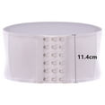 thumbnail image 1 of Women Steampunk Corset Belt Medival Elastic Waist Belt for Dresses White XL, 1 of 5