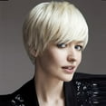 thumbnail image 1 of Women Straight Short Fiber Wig Fashion White Hair For Female Girls, 1 of 5