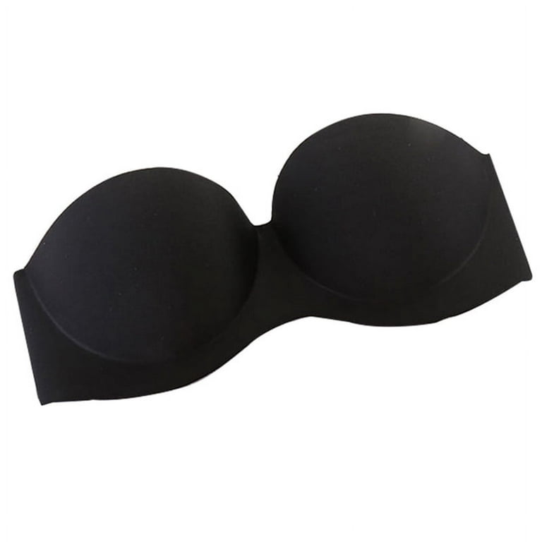 Women Strapless Bra Seamless Backless Soft Breathable 4 Rows 3 Hooks  Brassiere 32a