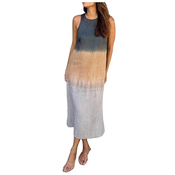 Women Strapless Casual Loose Ruched Long Maxi Dress
