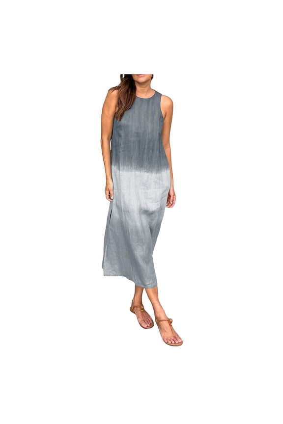 Women Strapless Casual Loose Ruched Long Maxi Dress