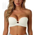 thumbnail image 1 of Women Strapless Invisible Adhesive Bra, Seamless Push Up Backless Bra,XL, 1 of 1