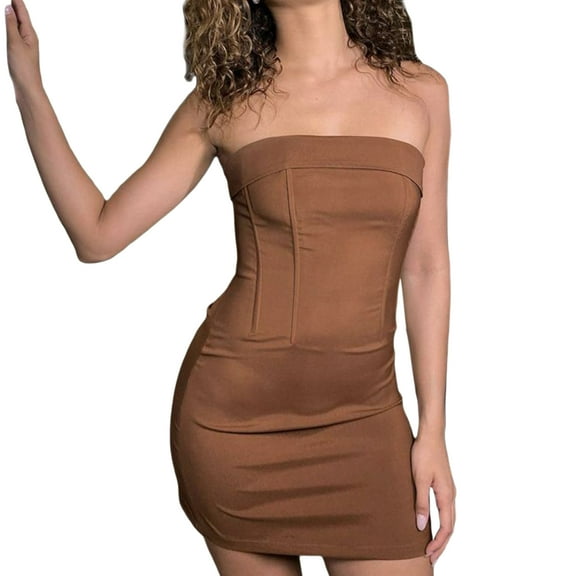 Women Strapless Mini Tube Dresses Y2K Printed Off Shoulder Bodycon Dresses Sexy Short Party Dress Trendy Clubwear