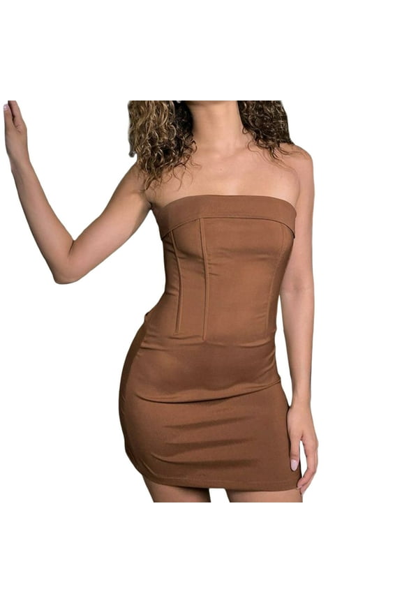 Women Strapless Mini Tube Dresses Y2K Printed Off Shoulder Bodycon Dresses Sexy Short Party Dress Trendy Clubwear