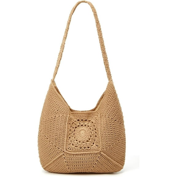 Women Straw Beach Bag Casual Bucket Tote Summer Woven Handbag Shoulder Bag Shopping Travel 2025