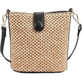 thumbnail image 1 of Women Straw Crossbody Bag Beach Handmade Rattan Shoulder Bags Hand Woven Leather Straps Straw Clutch Purse Vacation, 1 of 8