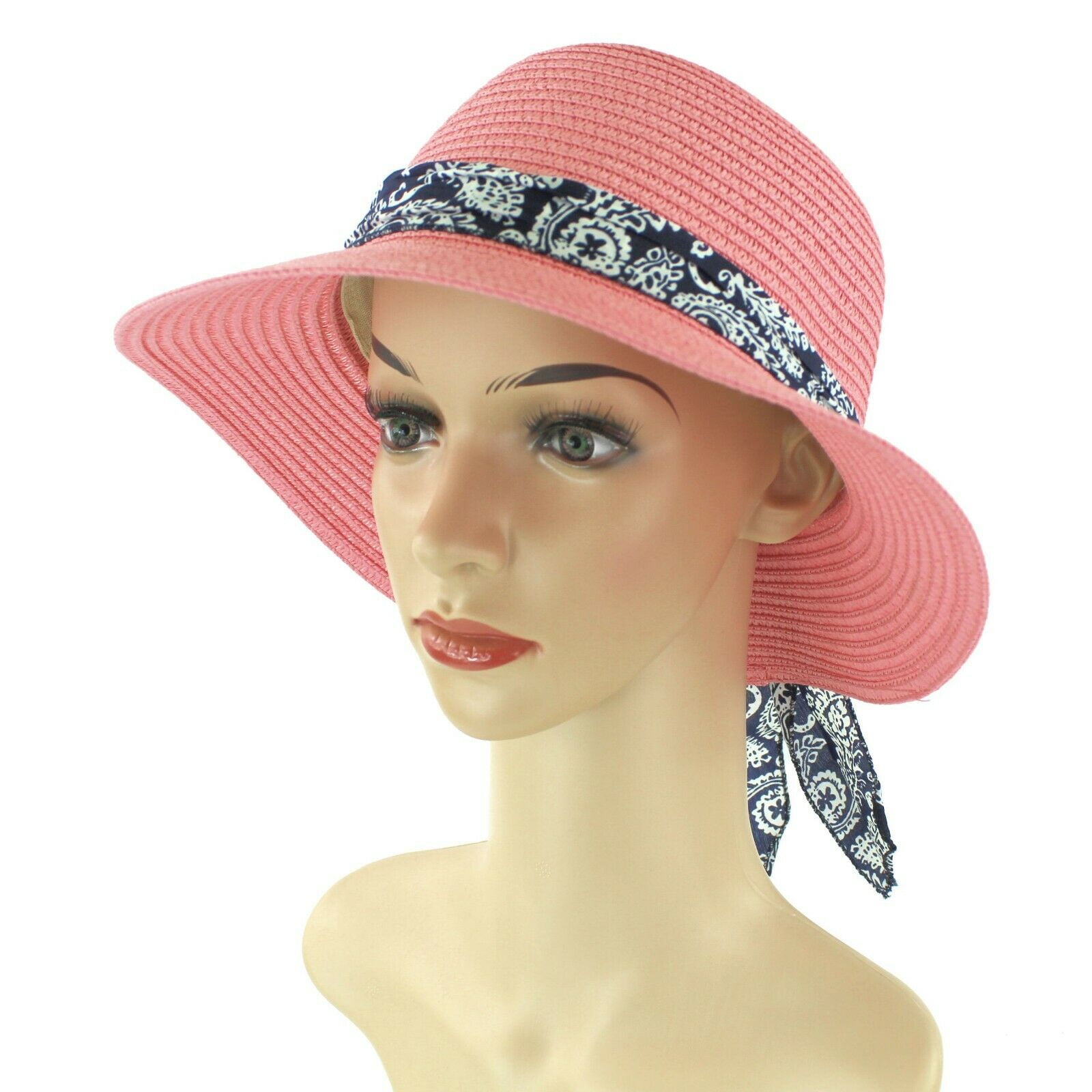 Women Straw Hats Sun Hats Summer Hats Packable Floppy with Bow