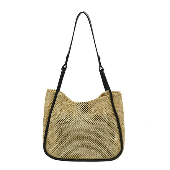 Women Straw Large Capacity Beach Shoulder Bag Purse Straw Handbag Female Handbags