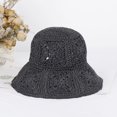 thumbnail image 1 of Women Straw Sun Hat Floral Woven Crochet Bucket Hat Accessories Beach Hat Hand Woven Boho Foldable Cap Party Outfit Men Bucket Hat Men 62 Men's Sun Hat Foldable Men's Cap Bucket Hat Print Men's, 1 of 2