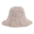 thumbnail image 1 of Women Straw Sun Hat Floral Woven Crochet Bucket Hat Accessories Beach Hat Hand Woven Boho Foldable Cap, 1 of 3