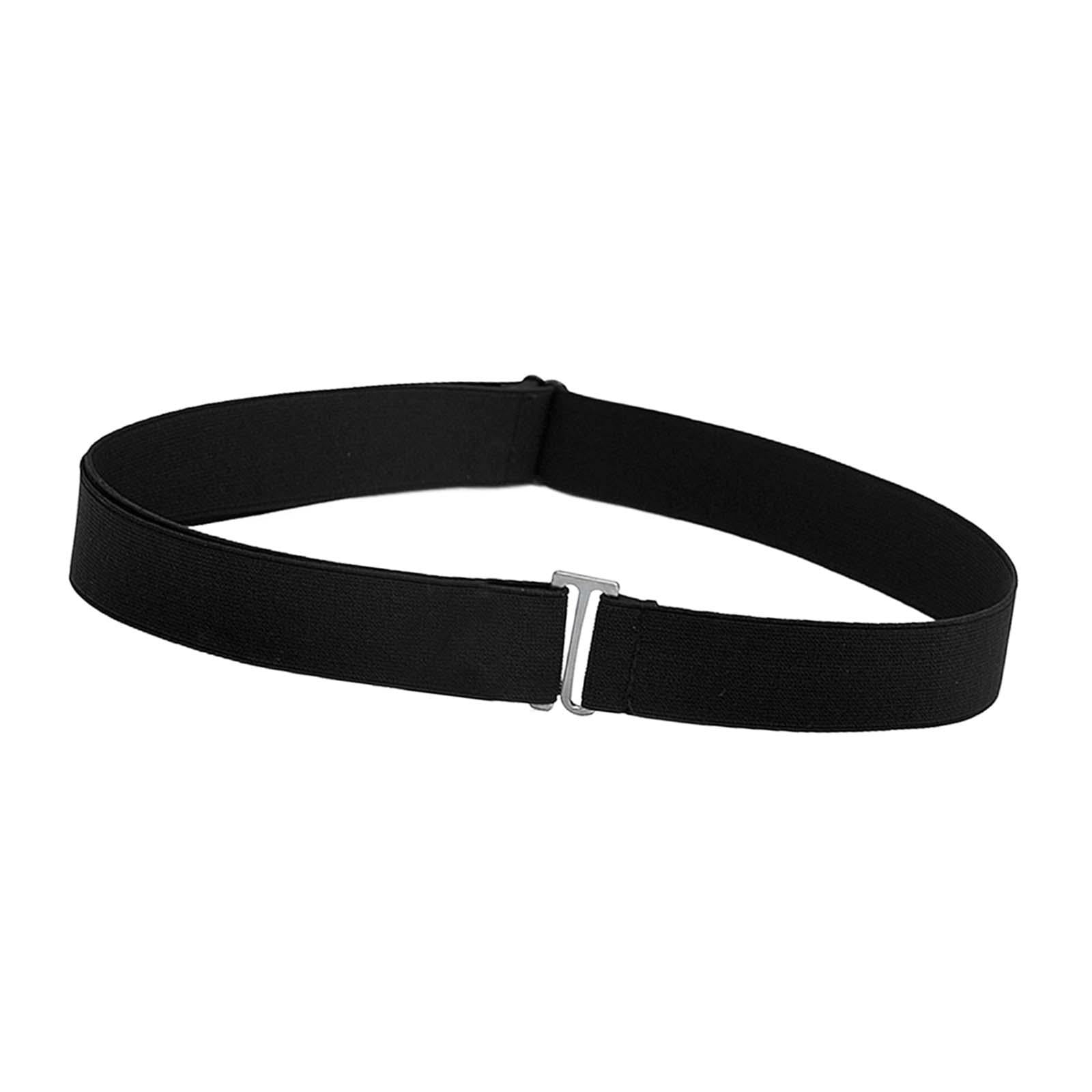 Women Stretch Belt Casual Ladies Belts with Flat Buckle for Pants