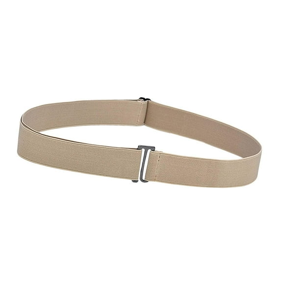 Women Stretch Belt Ladies Belts Fashion Adjustable Comfortable Elastic Belt Khaki