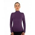 thumbnail image 1 of Women Stretch Long Sleeve Mock neck Turtleneck Top Slim Fit Tight Shirt, 1 of 2