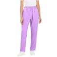 thumbnail image 1 of Women Stretch Straight Leg Pants Elastic Waist Lightweight Work Pants Casual Lounge Athletic Trousers With Pockets, 1 of 8