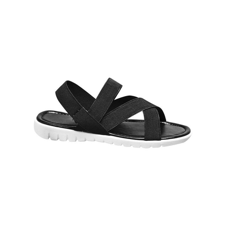 Walmart womens hotsell black sandals