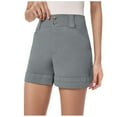 thumbnail image 1 of Women Stretch Twill Shorts Polyester for Summer and Various Activities, 1 of 7