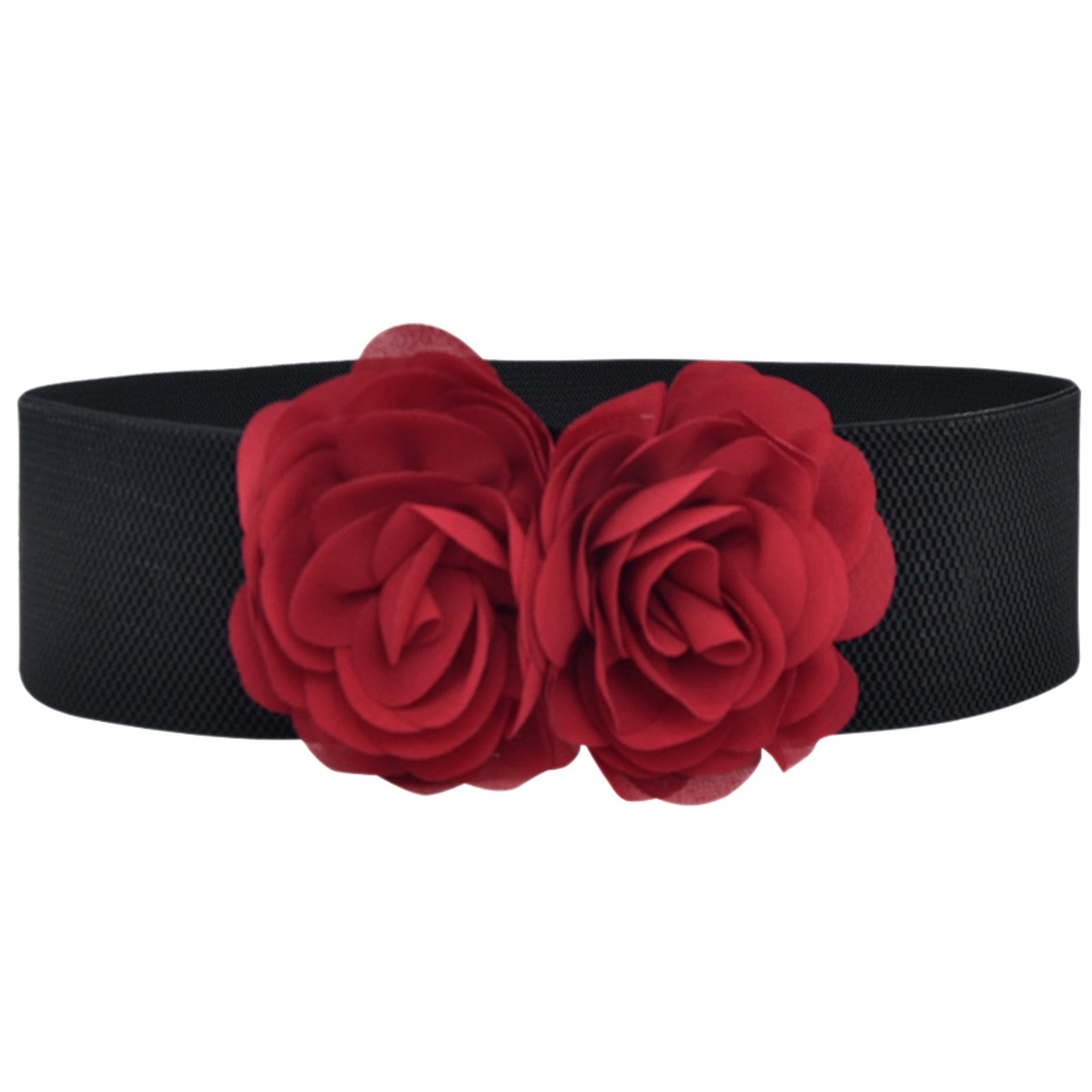 Women Stretchy Belt For Dresses Vintage Elastic Wide Waist Belt Belts ...