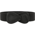 thumbnail image 1 of Women Stretchy Belt for Dresses Vintage Elastic Wide Waist Belt, 1 of 9