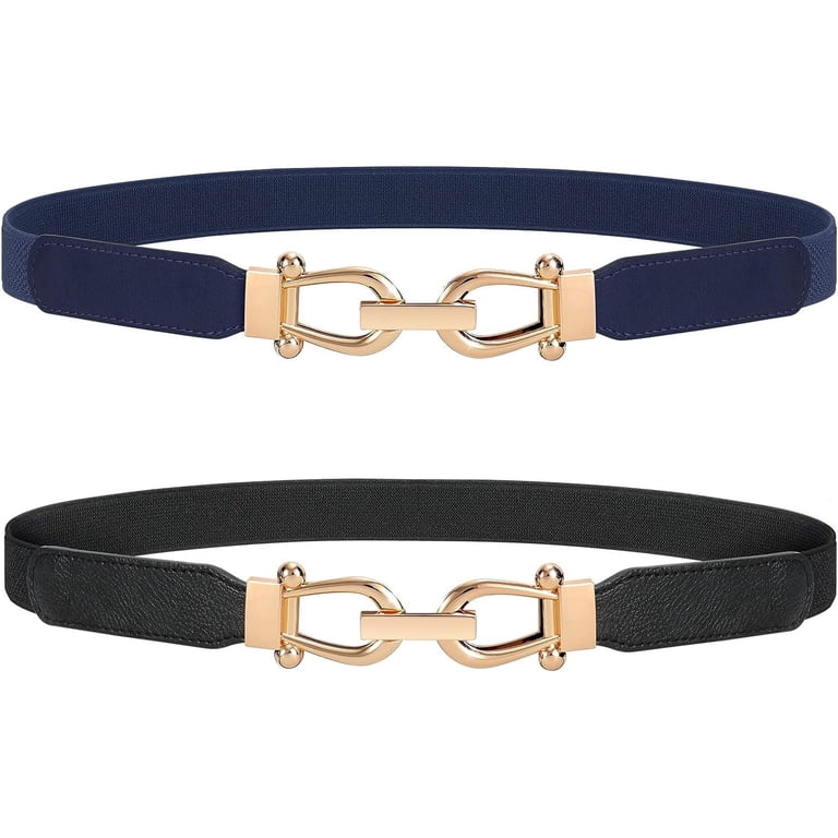 Women Stretchy Waist Belt Retro Elastic Skinny Belt for  display picture 3