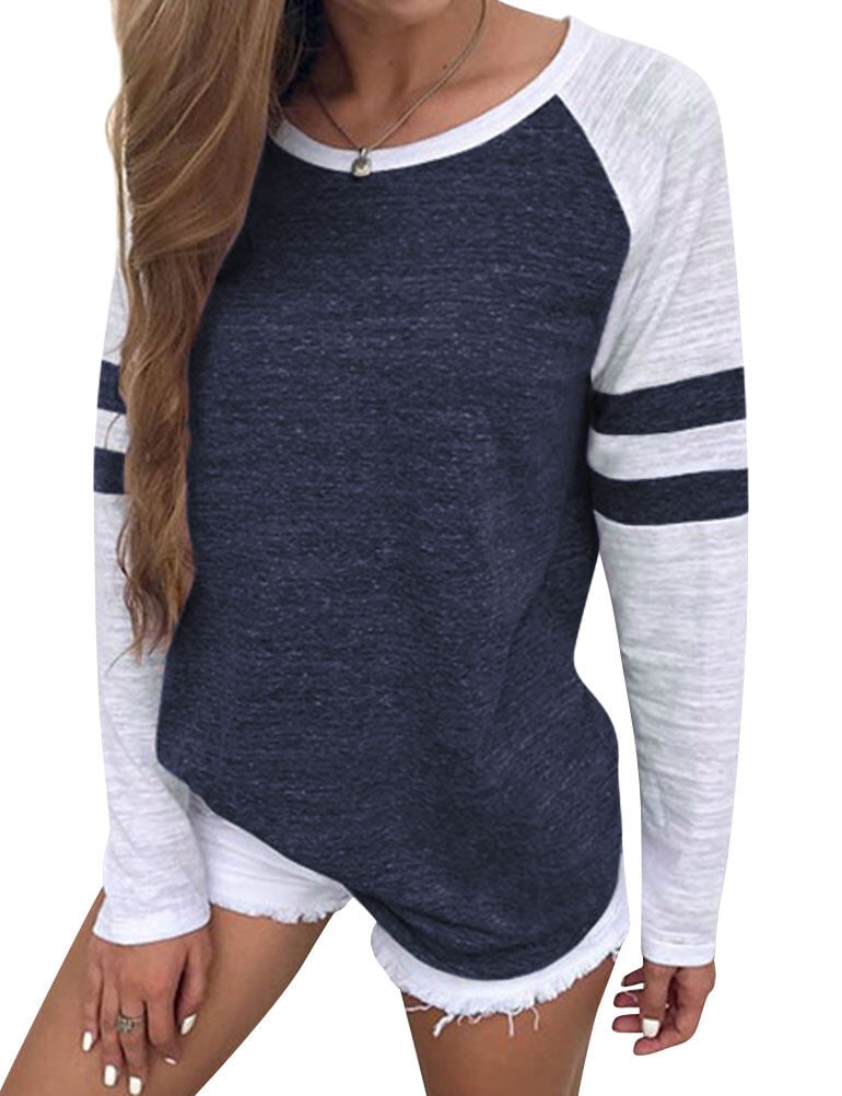 Long Sleeve Spliced Stripe Shirt
