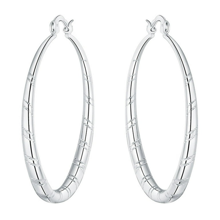 Big round clearance hoop earrings