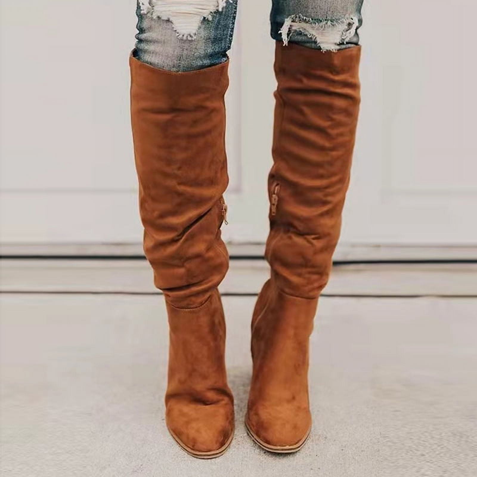 Womens over the knee brown outlet boots